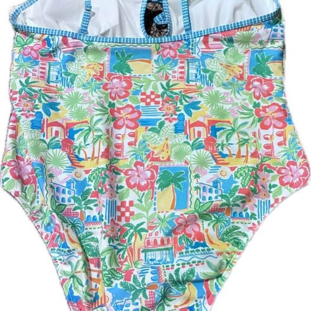 Tropical Print No Boundaries One-Piece Swimsuit XL (16-18) “Lilly-like Print” - Picture 2 of 8